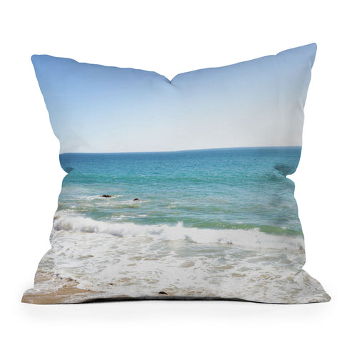Ann Hudec Malibu Blues Outdoor Throw Pillow