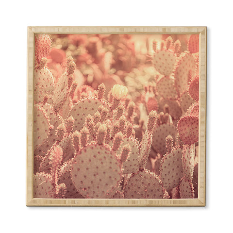 Ann Hudec Rose Gold Cactus Framed Wall Art