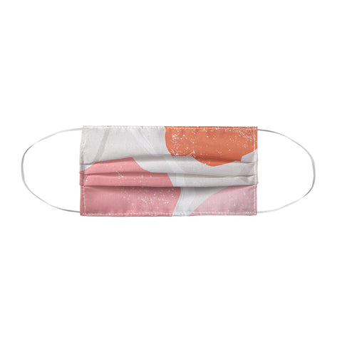 Anneamanda abstract flow pink and orange Face Mask