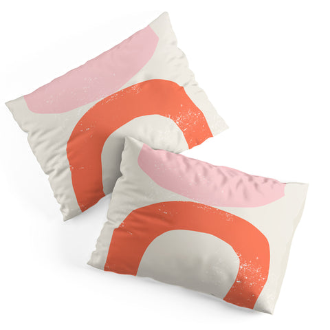 Anneamanda orange arch abstract Pillow Shams