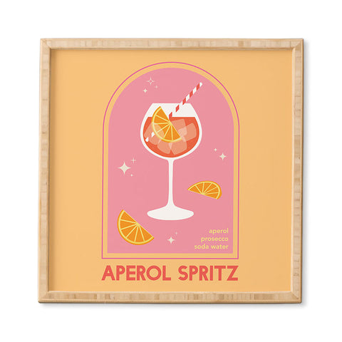 April Lane Art Aperol Spritz Cocktail Framed Wall Art