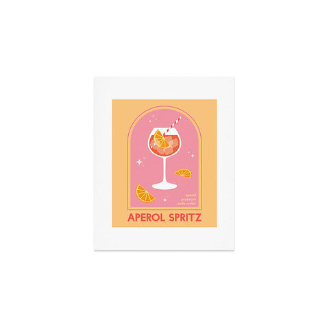 April Lane Art Aperol Spritz Cocktail Art Print