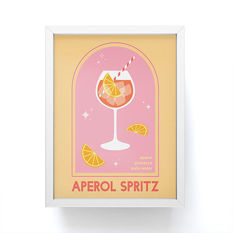 April Lane Art Aperol Spritz Cocktail Framed Mini Art Print