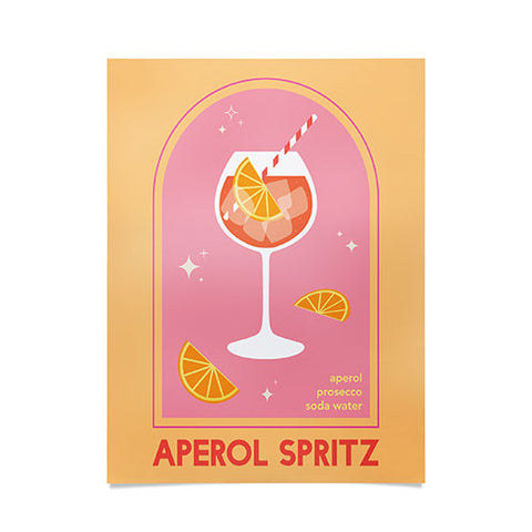 April Lane Art Aperol Spritz Cocktail Poster