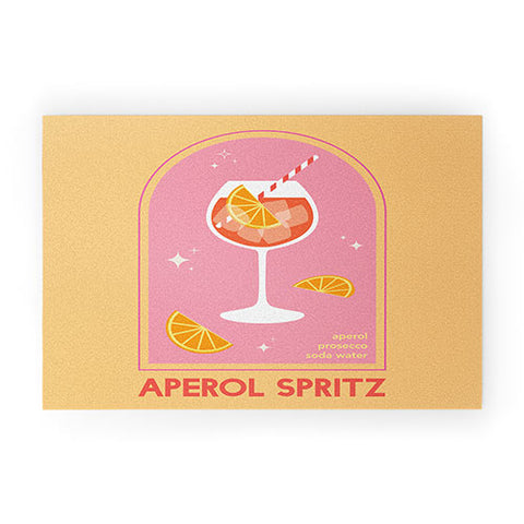 April Lane Art Aperol Spritz Cocktail Welcome Mat