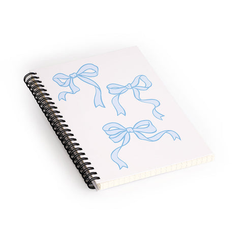 April Lane Art Blue Bows Spiral Notebook