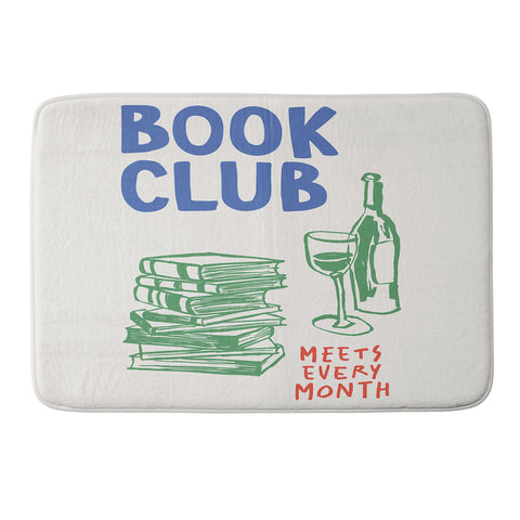 April Lane Art Book Club Memory Foam Bath Mat