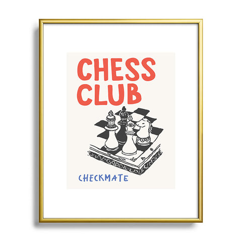 April Lane Art Chess Club Metal Framed Art Print