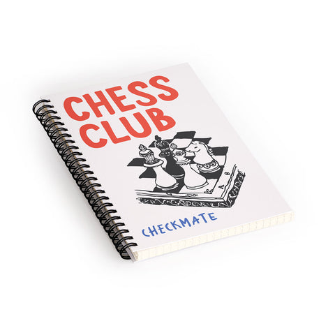 April Lane Art Chess Club Spiral Notebook