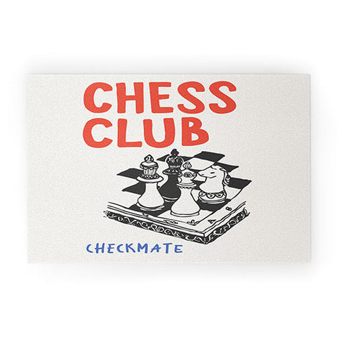 April Lane Art Chess Club Welcome Mat