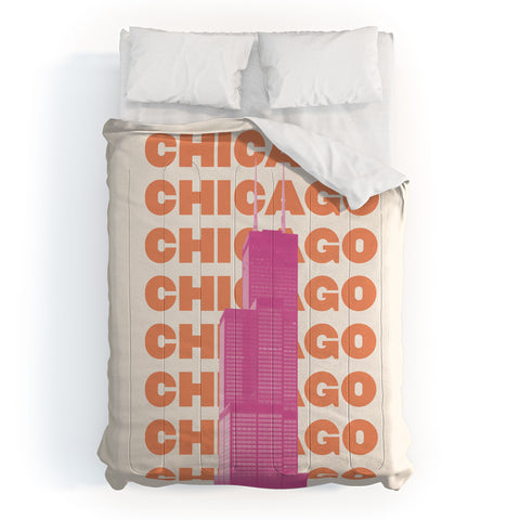 April Lane Art Chicago Willis Tower Comforter