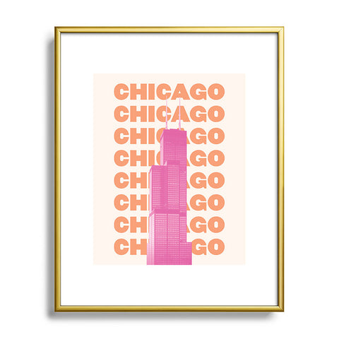 April Lane Art Chicago Willis Tower Metal Framed Art Print
