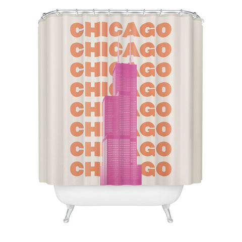 April Lane Art Chicago Willis Tower Shower Curtain