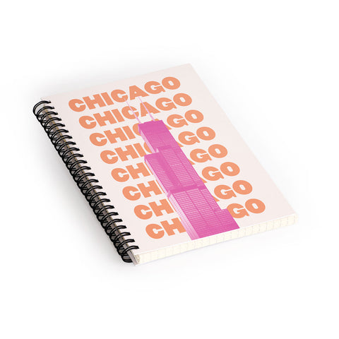 April Lane Art Chicago Willis Tower Spiral Notebook