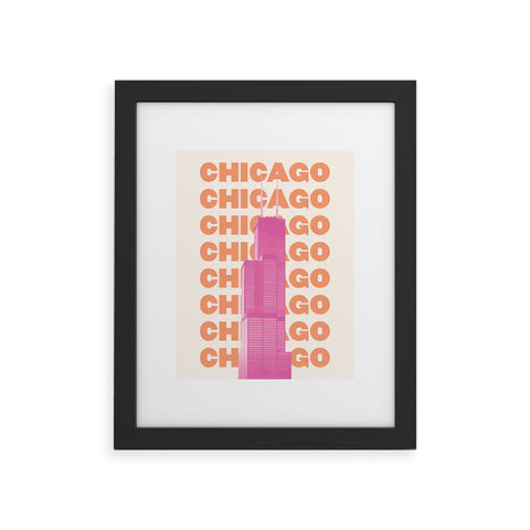 April Lane Art Chicago Willis Tower Framed Art Print