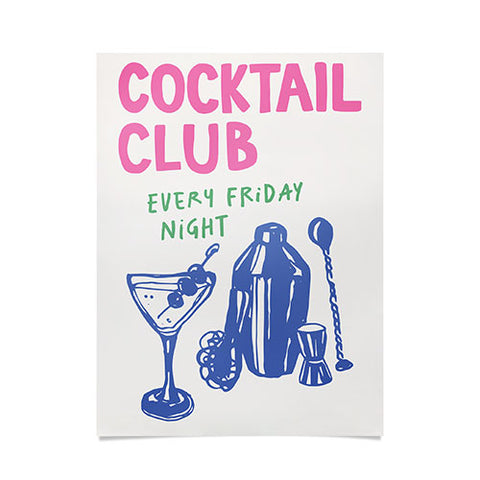 April Lane Art Cocktail Club Poster