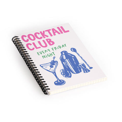 April Lane Art Cocktail Club Spiral Notebook