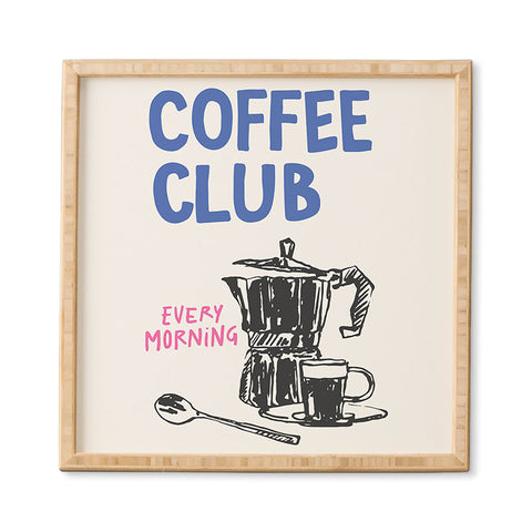April Lane Art Coffee Club Framed Wall Art