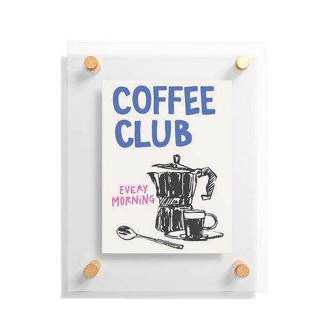 April Lane Art Coffee Club Floating Acrylic Print