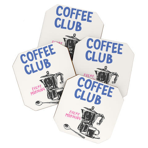 April Lane Art Coffee Club Coaster Set