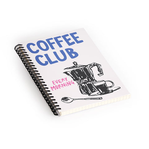 April Lane Art Coffee Club Spiral Notebook