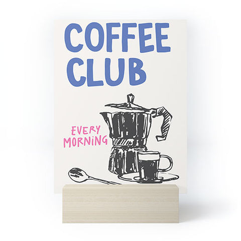 April Lane Art Coffee Club Mini Art Print