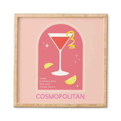 April Lane Art Cosmopolitan Cocktail I Framed Wall Art
