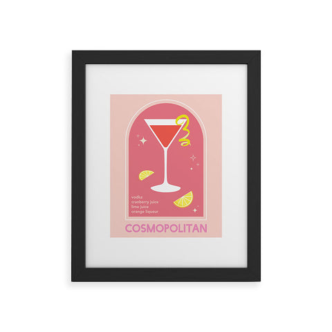 April Lane Art Cosmopolitan Cocktail I Framed Art Print