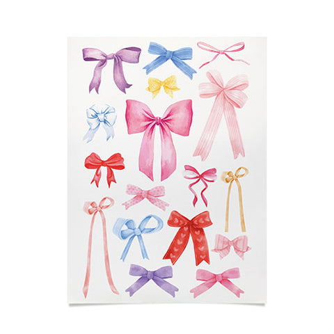 April Lane Art Cute Bows Ribbons Poster