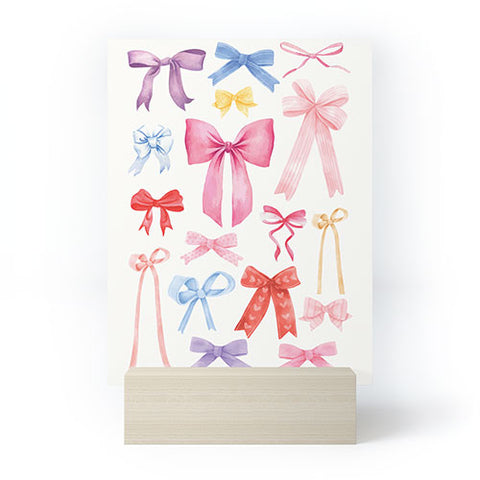April Lane Art Cute Bows Ribbons Mini Art Print
