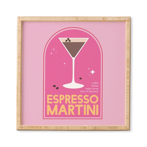 April Lane Art Espresso Martini Cocktail I Framed Wall Art