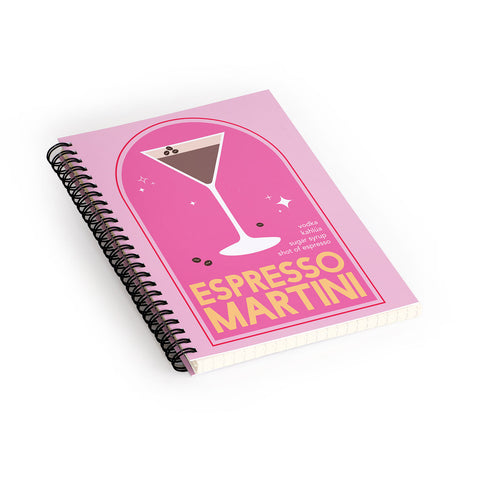 April Lane Art Espresso Martini Cocktail I Spiral Notebook