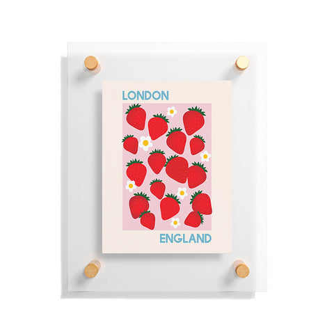 April Lane Art Fruit Market London England Strawberries Floating Acrylic Print