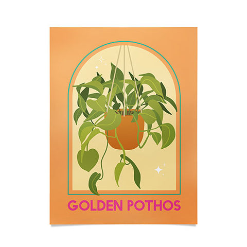 April Lane Art Golden Pothos Houseplant Poster