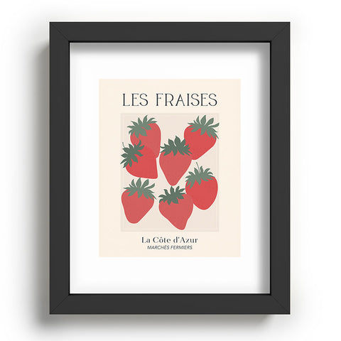 April Lane Art Les Fraises Fruit Market France Recessed Framing Rectangle