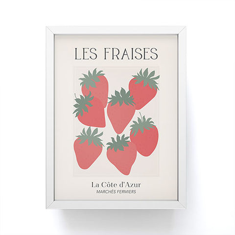 April Lane Art Les Fraises Fruit Market France Framed Mini Art Print