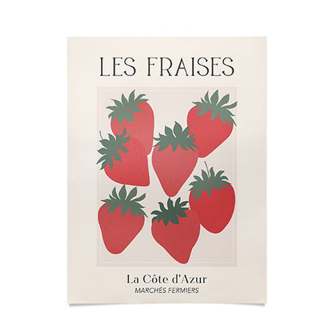 April Lane Art Les Fraises Fruit Market France Poster