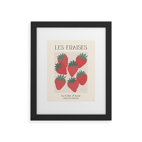 April Lane Art Les Fraises Fruit Market France Framed Art Print