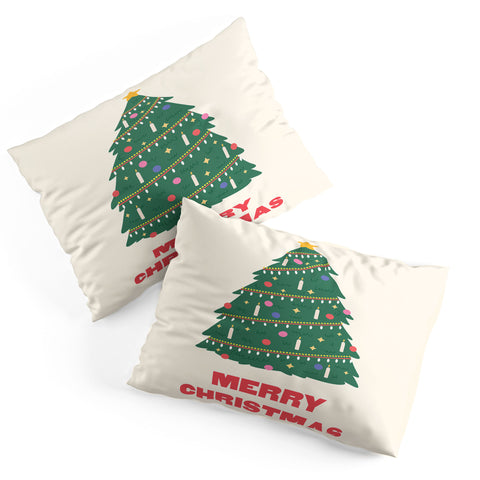 April Lane Art Merry Christmas Tree Pillow Shams