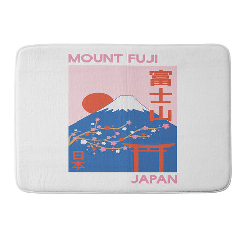 April Lane Art Mount Fuji Memory Foam Bath Mat