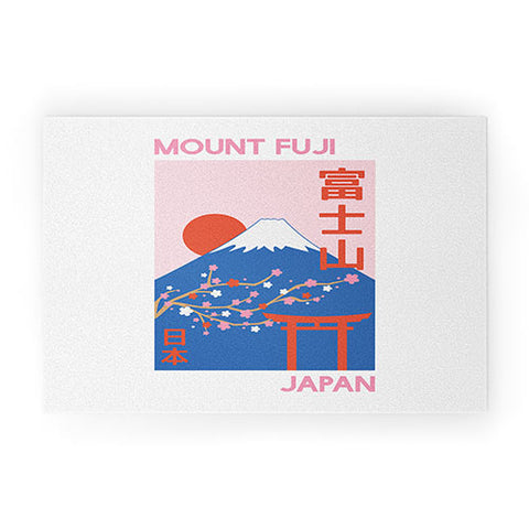 April Lane Art Mount Fuji Welcome Mat