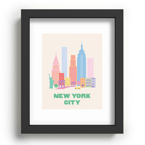 April Lane Art New York City Skyline I Recessed Framing Rectangle