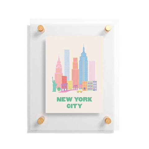 April Lane Art New York City Skyline I Floating Acrylic Print