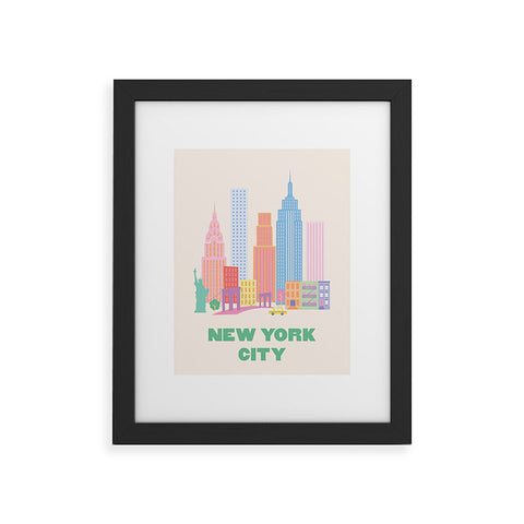 April Lane Art New York City Skyline I Framed Art Print