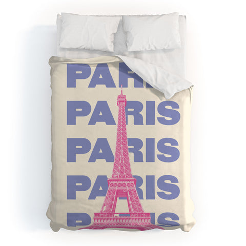 April Lane Art Paris Eiffel Tower I Duvet Cover
