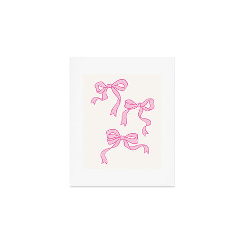 April Lane Art Pink Bows Art Print