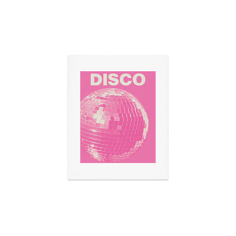 April Lane Art Pink Disco Ball I Art Print