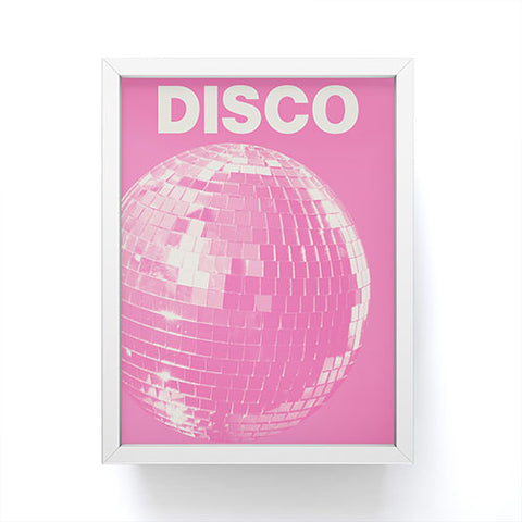 April Lane Art Pink Disco Ball I Framed Mini Art Print