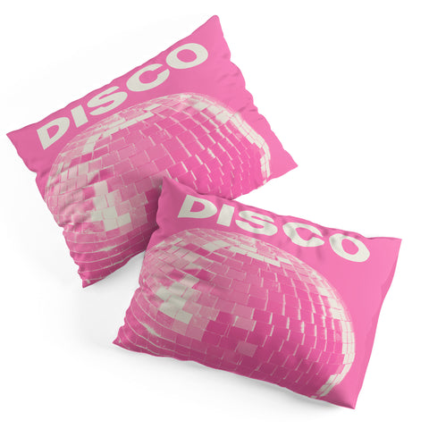 April Lane Art Pink Disco Ball I Pillow Shams