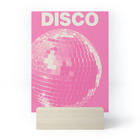 April Lane Art Pink Disco Ball I Mini Art Print